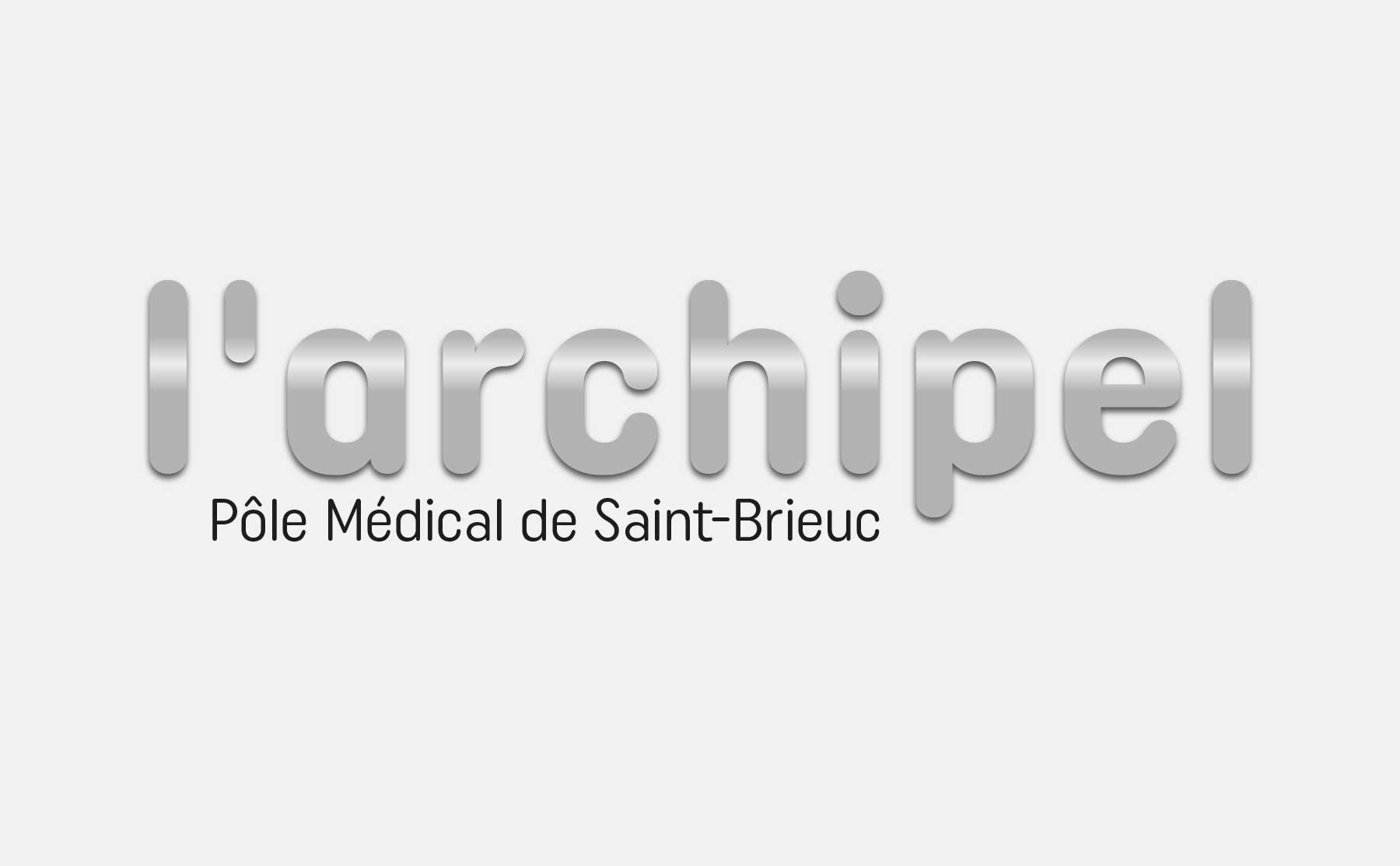 Un logo tout en volume pour la signalétique de l'archipel par Westango