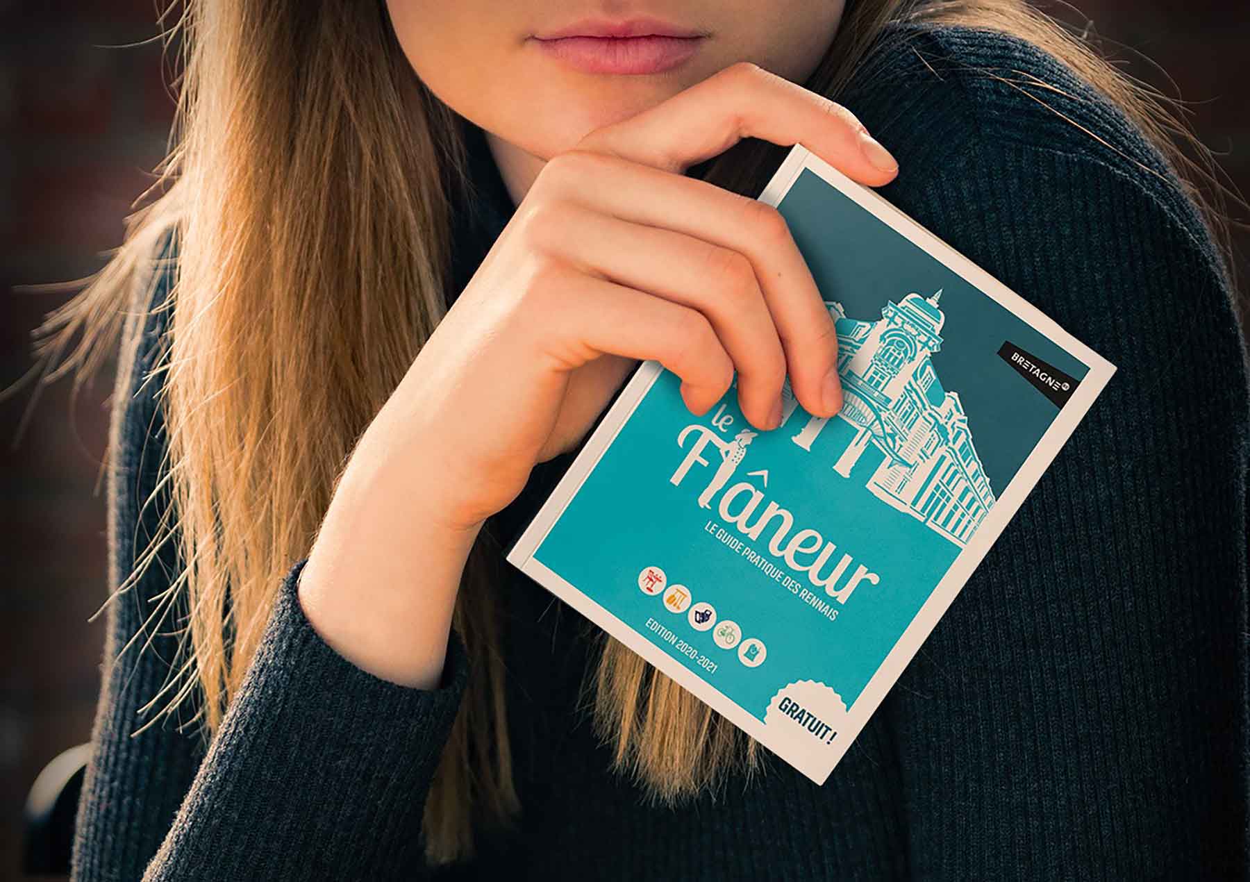 édition du cityguide rennais le Flâneur par l'agence de communication Westango