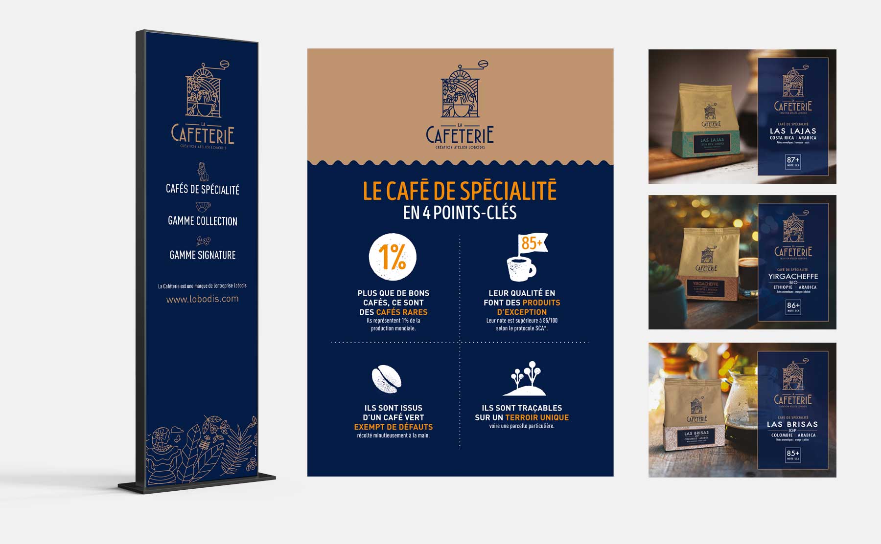 La caféterie, une marque de Lobodis, une communication gérée par Westango.