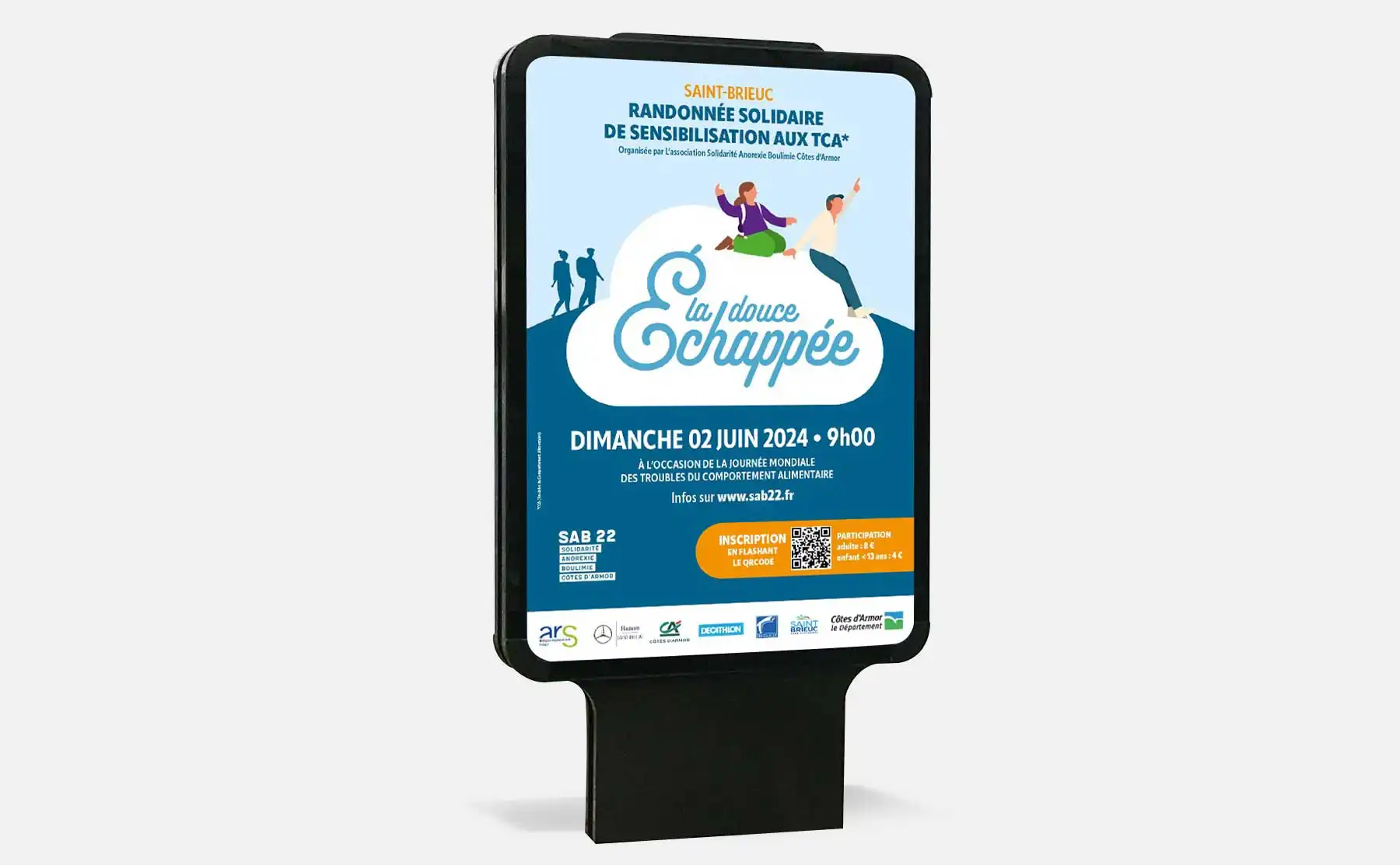 La Douce Echappée s'affiche sur les sucettes DECAUX, une communication pensée par Westango
